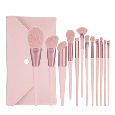 Professional Makeup Brush Set Vegan Synthetic Bristles Travel Cosmetic Brushes Wholesale Custom Logo Private Label
