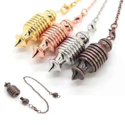 Isis Metal Pendulums Dowser Questions Answer Divination Spiritual Pendulos Copper Pendulum for Dowsing Witchcraft Reiki Tool