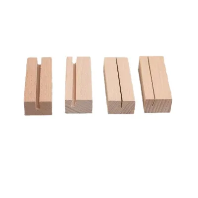 Rectangle Wooden Card Holder Table Stand Photo Holder for Weddings Parties Home Decor