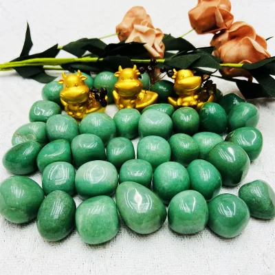 Factory Supply High Quality Smooth Polished Green Aventurine Tumbled Stones Crystal Chips for Chakra Decor