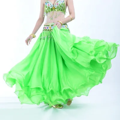 Three-layer Chiffon Belly Dance Skirt 12-meter Big Swing Belly Skirt