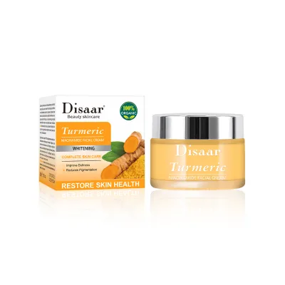 Niacinamide Turmeric Facial Cream Moisturizing Hydrating Brightening Pigmentation Skin Care Glowing Beauty Dark Spot Face Cream