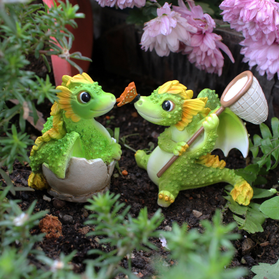 American Style Rural Horticulture Simulation Animal Outdoor Garden Decoration Ornament Courtyard Balcony Layout Small Dragon