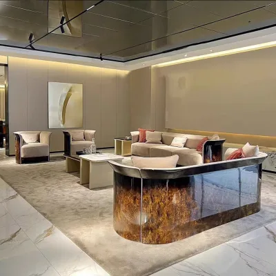 High Quality Luxury Italian Modern Velvet Sectional Couch Design Wood Veneer Full Luxury Living Room Sofa Funiture Set