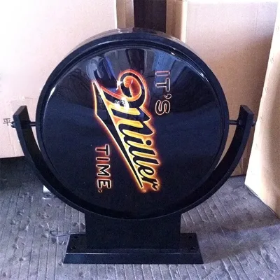 Factory Hot Sales Easy Assembly Made Durable Material Door Creative Presentations Rotatg Light Box