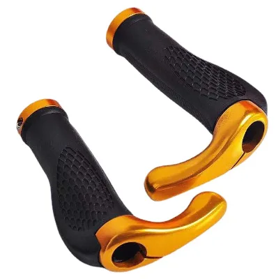 Mountain Bike Rubber Handle Cover Aluminium Handlebar Grip Bicycle Horn Handle Grip