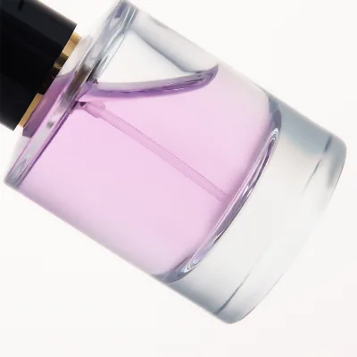 Transparent Empty Perfume Bottle 50ml Glass Lucxry Perfume Bottle With Sprayer Pump