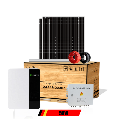 Sangsolar Off Grid 5kw Solar System Applied to Phenomenon of Power Shortage and Blackout in European Families