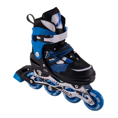 Adjustable 5 Sizes PP Material Outdoor Practice Inline Skates ABEC-7 Bearings Aluminum Chassis Durable Construction 100KG