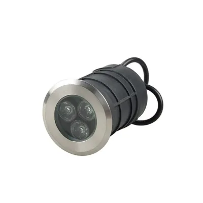 Stainless Steel IP68 DC24V Mini Underwater Light Recessed Underwater LED Light DMX RGB LED Underwater Light 3W