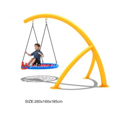 Outdoor Playground Children Swing Custom Garden Park Steel Net Seat Heavy Duty Equipment
