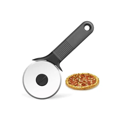 Pizza Cutting Tools Stainless Steel Wheel Pizza Cutter Knife Antislip Silicone Handle Custom Pizza Cutters Kitchen Accessories