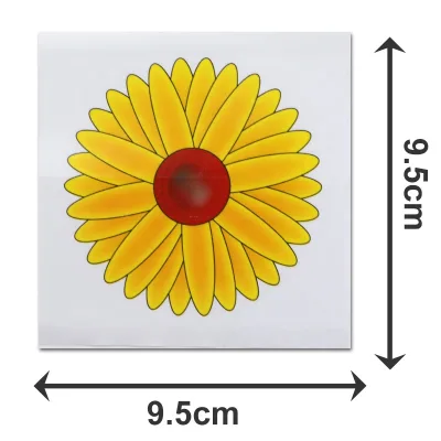Factory Price High Quality Custom Pattern Fly Window Sticker Trap, Flower Window Fly Glue Trap