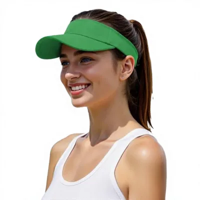 Sun Visor Hat Custom Logo Wholesale Bulk Adjustable Breathable UV Protection Women Plain Sports Golf Tennis Outdoor Cap