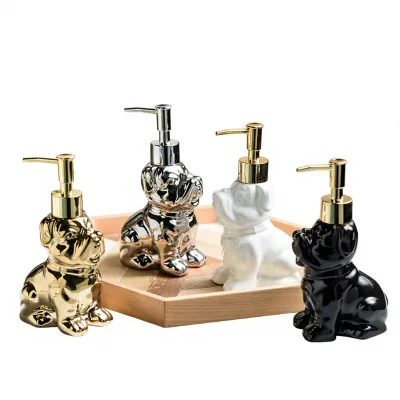 Creative Internet-Famous Dog No Logo Hand Sanitizer Bottle Bathroom Shampoo Body Wash Hand Soap Lotion Pump Bottle