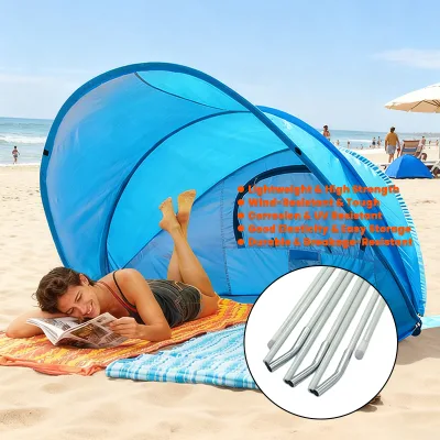 Flexible Fibre Glass Pole Adjustable Tent Pole Telescopic Custom Length Fiberglass Rod/pole Tent 20x40  Folding Tent Pole