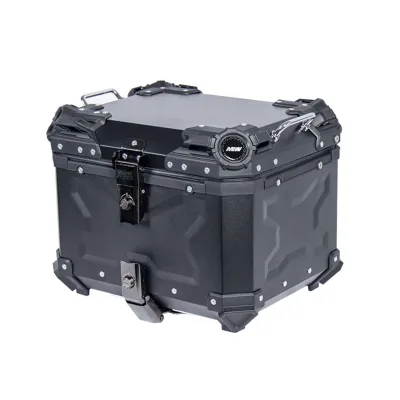 45L 55L Aluminum Waterproof Motorcycle Top Case Trunk Tail Box with Security Lock