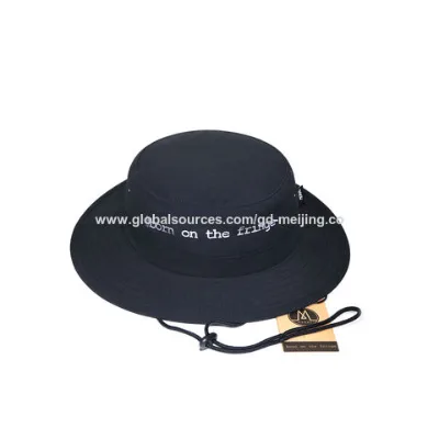 Dry fit water proofing outdoor fishing hat with string UV 50+ wide brim bucket hat for adult summer climbing hiking surfing cap