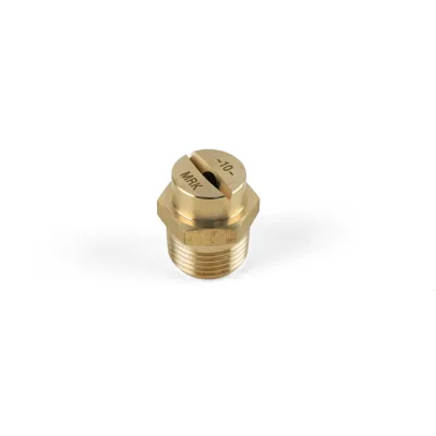 High Quality BSPT Brass Flat Fan Spray Nozzle for Outdoor Cooling Asphalt Distributor Bitumen Sprayer Truck Dust Suppression