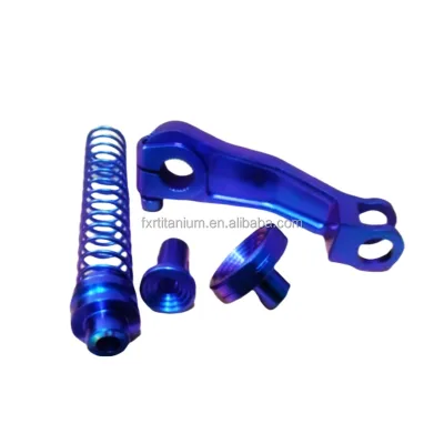 Customizable FOXTI Brand CNC Gr5 Titanium Motorcycle Rear Brake Rocker with Cutting Service Colorful Options for KTM