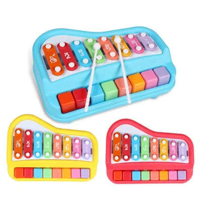 Two-in-one Xylophone Musical Instrument 8 Months Infant Children Musical Toy Piano