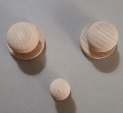Good Quality Solid Wood Seal Customization Office Round Official Stamp with Polymer Sheet Material