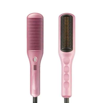 LCD Display Hair Straightener Brush MCH Heater Hair Straightening Comb