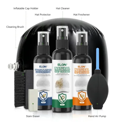 OEM Custom Premium Portable Eco-Friendly Hat Cleaning Kit Sweat Stain Odor Remover Natural Foam Deodorizer Spray for Baseball