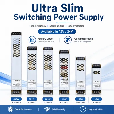 Bulk Supply Ultra Slim Switching Power Supply for LED Sign and Light Box Factories