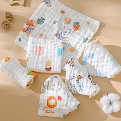 OEM 100% Organic Cotton Cheap Baby Bath Towel Baby Face Towel
