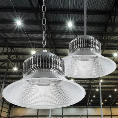 LED Emergency Light Industrial High Bay Rechargeable Battery Backup Mining Warehouse Factory Workshop Safety Lighting