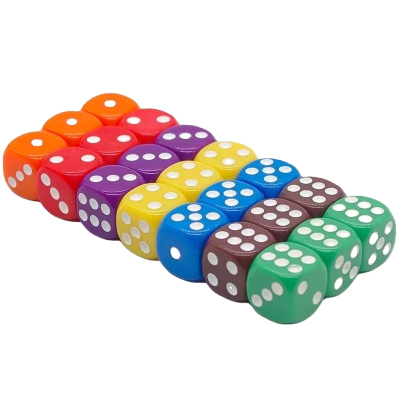 Wood Dice Blank Faces Printed Engraving Game 6 Sided Custom Dice for Kid Entertainment