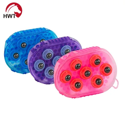 Horse Grooming Magnetic Ball Massage Mitt Curry Comb and Massage Double Sided Mitt Equestrian
