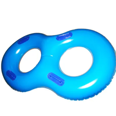 Customized 8-signald Rings for Two Persons with Handle Double Seat Inflatable Swimming Ring