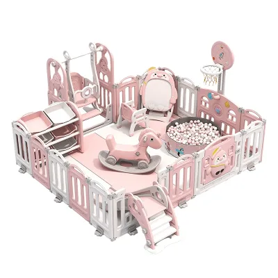 Kids' Playpens Outdoor Collapsible Playpen Baby Activity Play Fence Playpen for Baby Fences