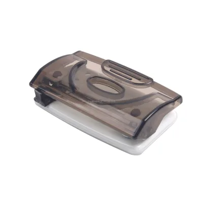 promotion 12 sheets cheap hole punch 80mm 6mm 2 holes paper punching machine office desktop standard transparent mini hole punch