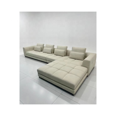 Spacious and Comfortable Leather Sofa High Quality Fabrics Corner Leather Sofa Most Popular Leather Sofa Set