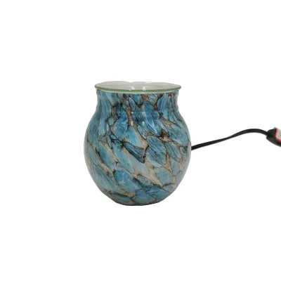 New Launch New Color Glass Candle Warmer Plate Wax Burner Ceramic Candle Burners for Essential Oil