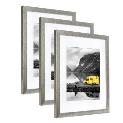 Minimalist Silver PS Picture Frame - Contemporary Metallic Design, Perfect for Art Prints & Family Photos
