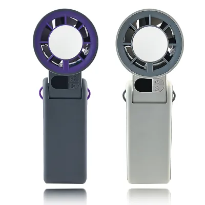 Ice Handheld Fan 8m/s 5-Speed Settings Quiet Operation USB Rechargeable Turbo Fan 4000mAh Battery Control 199 Mini Air Cooling