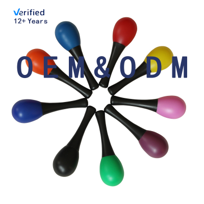 Wholesales 2Pcs/Bag Maracas Musical Instrument Colorful Children Party Gift Mini Plastic Egg Maracas for Kids