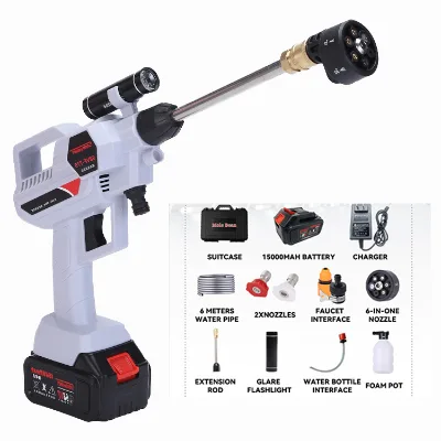 Automated High Pressure Bike & Car Washing Machine with Auto Function 21V Lithium Battery