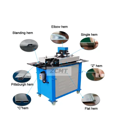 Construction Air Duct Bite Machine TDF Duct Former Lock Former Galvanized Sheet Pipe Motor As Core Component