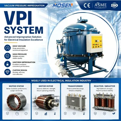 High Pressure Industrial VPI Impregnation Autoclave Anti-deformation Tank for Reactor Inductor Coil Impregnating Equipment
