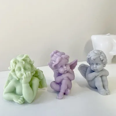 5 Shapes Angel Silicone Resin Candle Mold Moulds Candle Decoration Molds