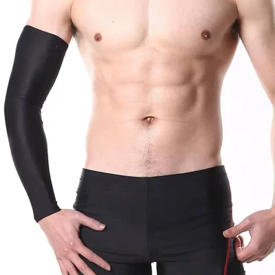 Gradual Tension Knitted Cloth Elastic Stretchy Jogging Climbing Arm Guard Laceration Reduction Daily Training Protector Sleeve