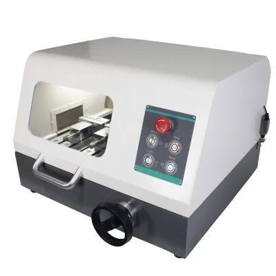 HQG-60 High Performance Safety Manual Desktop Metallographic Petrofacies Specimen Cutting Machine