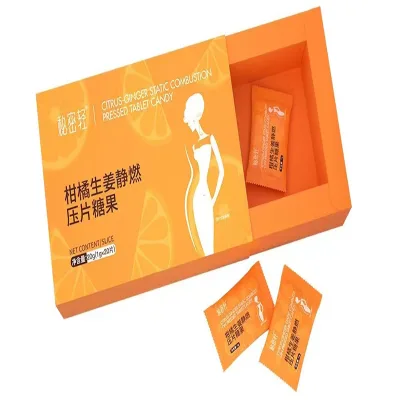 OEM Effective Loss Weight Fat Burner Supplement Slimming Diet Green Coffee Bean Extract Fat Burner Citrus Ginger Chip Candies