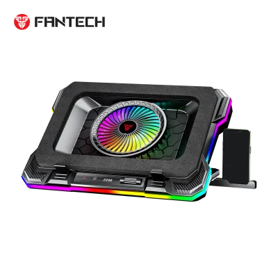 Fantech NC22 Supports 19 Inches RPM Fan Magnetic Foam Pad RGB LED 7-Level Height Adjustment Laptop Cooler