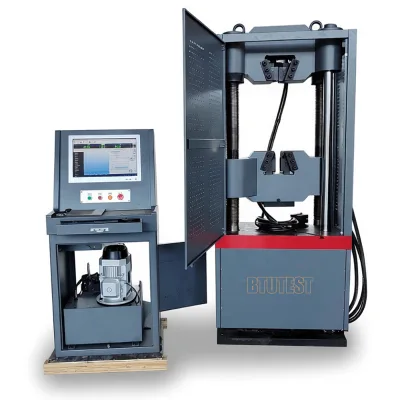 BTUTEST Servo Hydraulic UTM WAW Series Six-Column Dual Space ISO ASTM 100-2000KN 220V/380V 0.1mm Crossbeam Accuracy